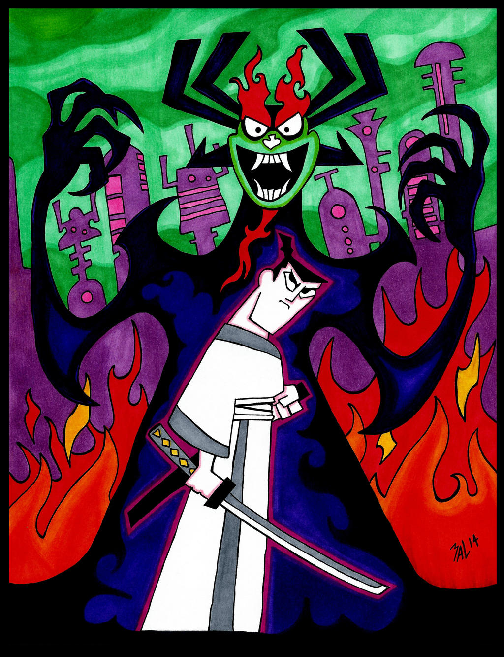 Samurai Jack Rave Deviantart Samurai Jack by OdditiesByErnie on DeviantArt