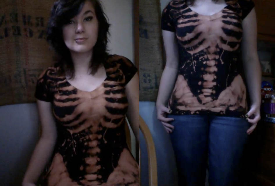 So, I made a skeleton shirt