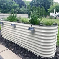 Metal Raised Garden Bed- Olive Green | Vegogarden.