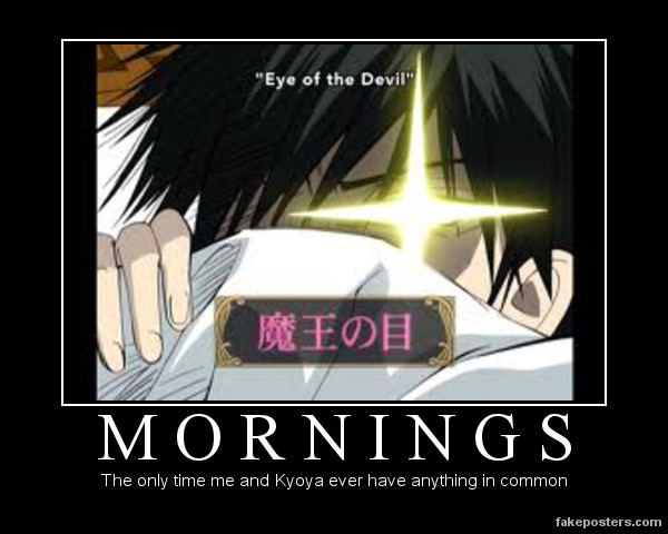 Kyoya's Mornings