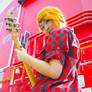 Guitar Girl on Street