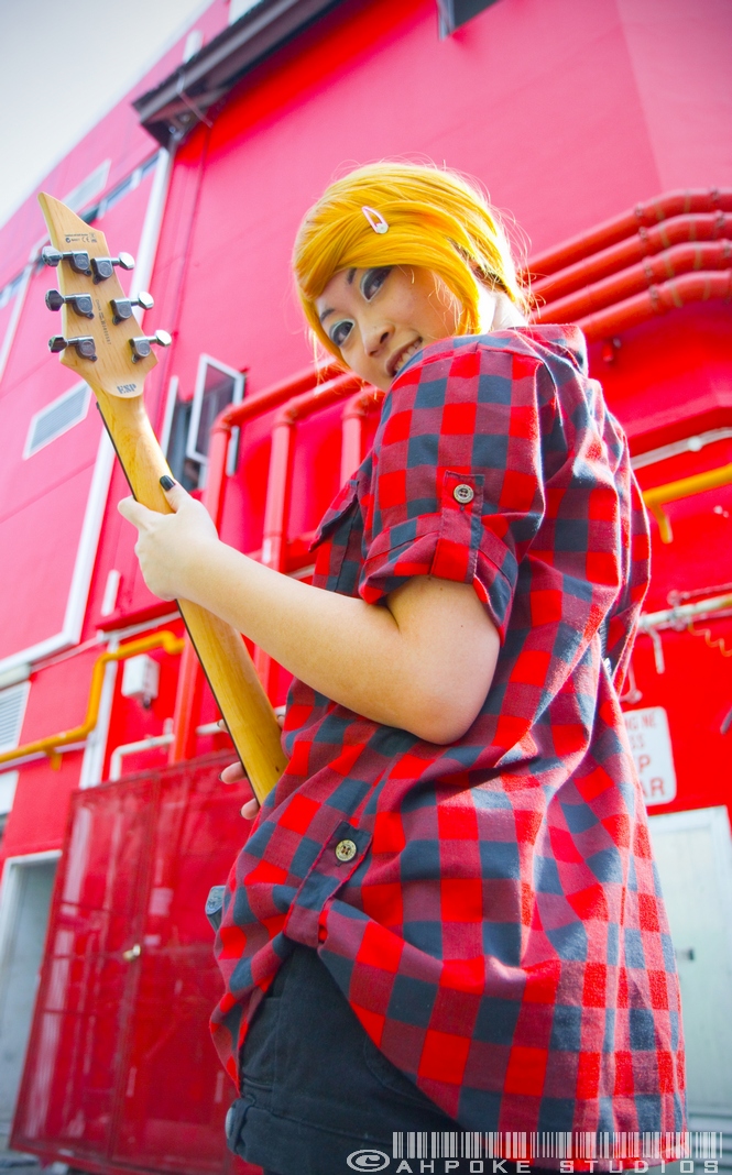 Guitar Girl on Street