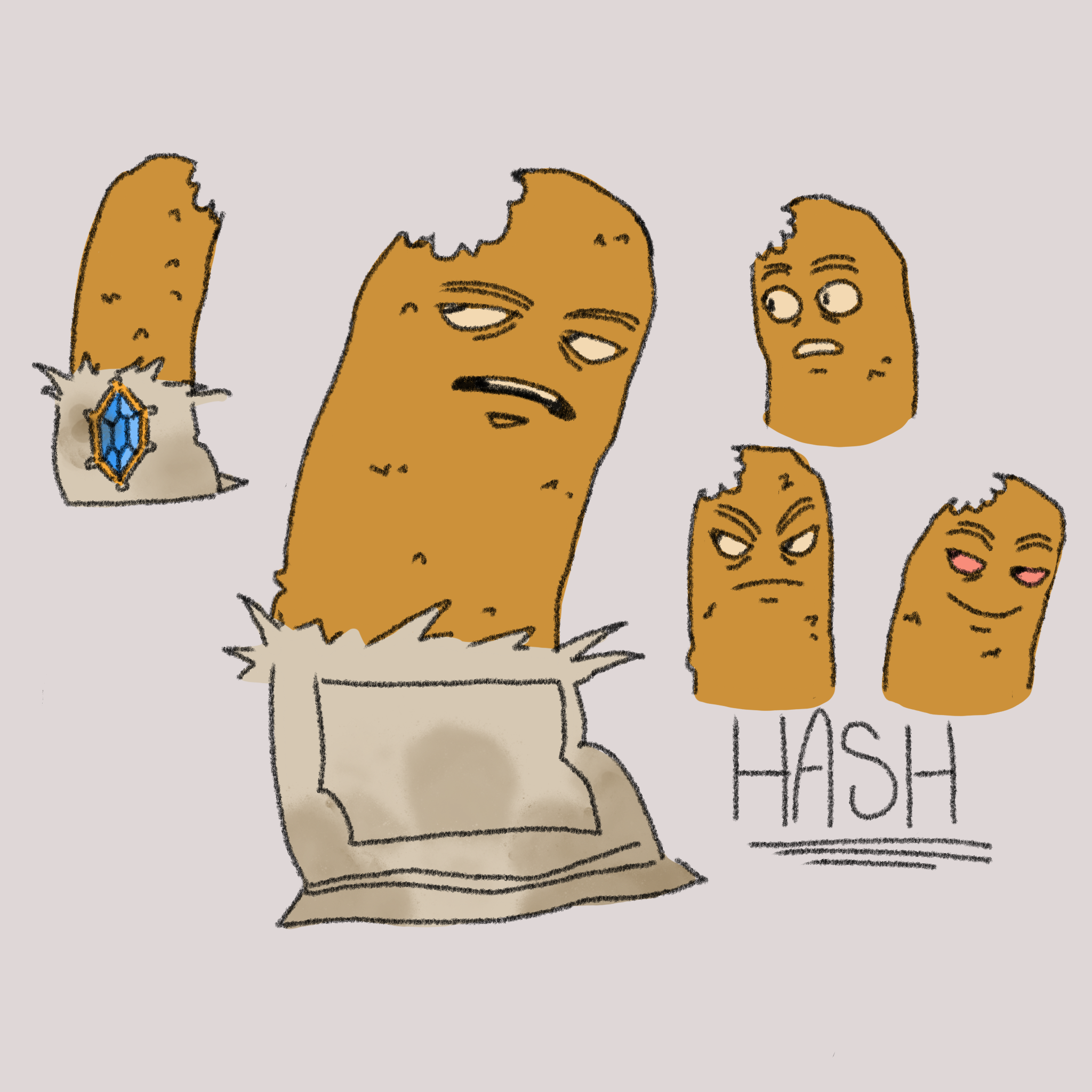 Hashbron Preditor hashbrown oc (hope he dies) by aquateenshakee on DeviantArt