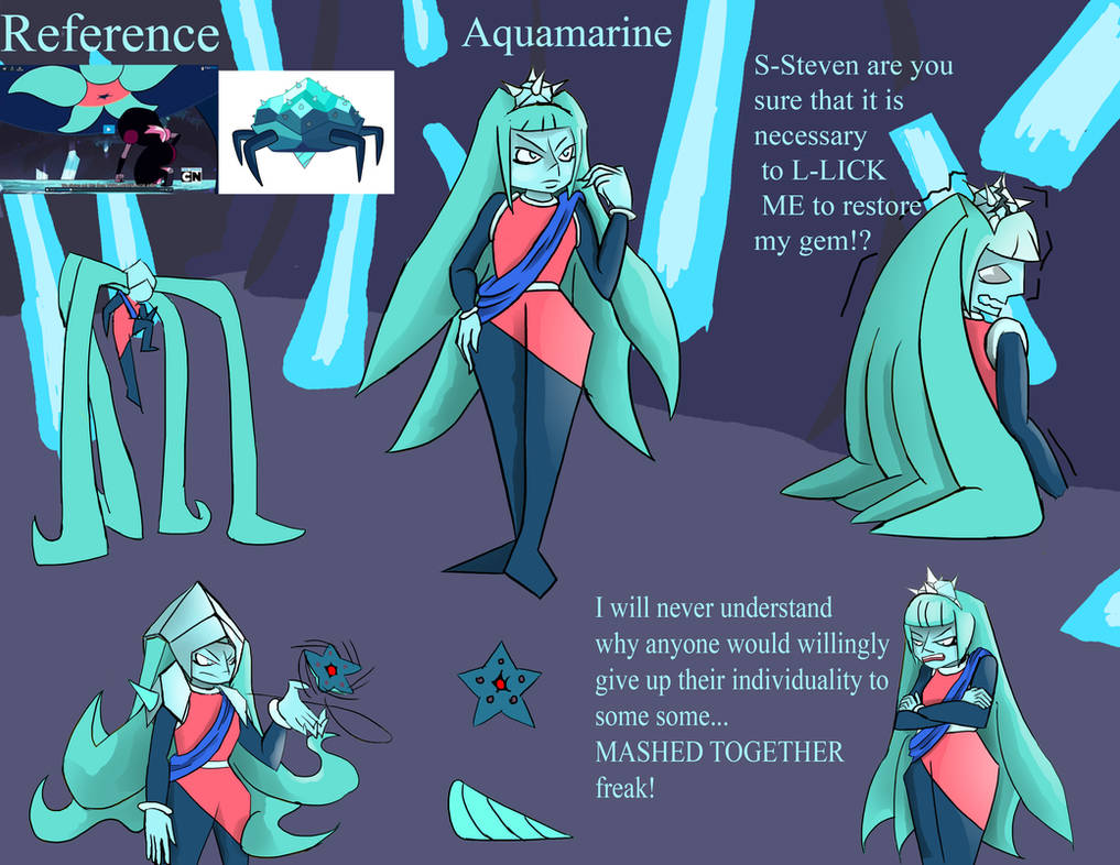 Steven universe restored gem 3: Aquamarine by Blazeingman on DeviantArt