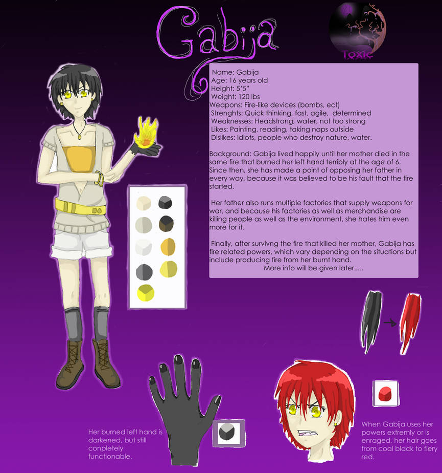 Toxic Reference Toxic Reference Sheet Gabija by MaeofClovers on DeviantArt