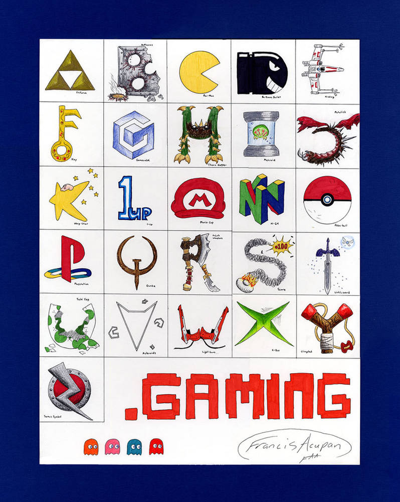 Gaming Alphabet by BluDrgn426 on DeviantArt
