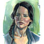 Katniss Everdeen in acrylics :)