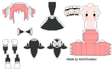 Crona Papercraft Template