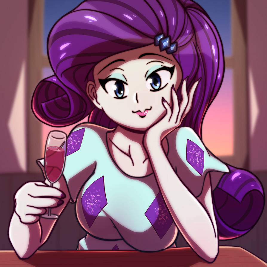 Puffed Rarity Deviantart Rarity by Rockset on DeviantArt