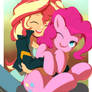 Sunset Shimmer and Pinkie Pie