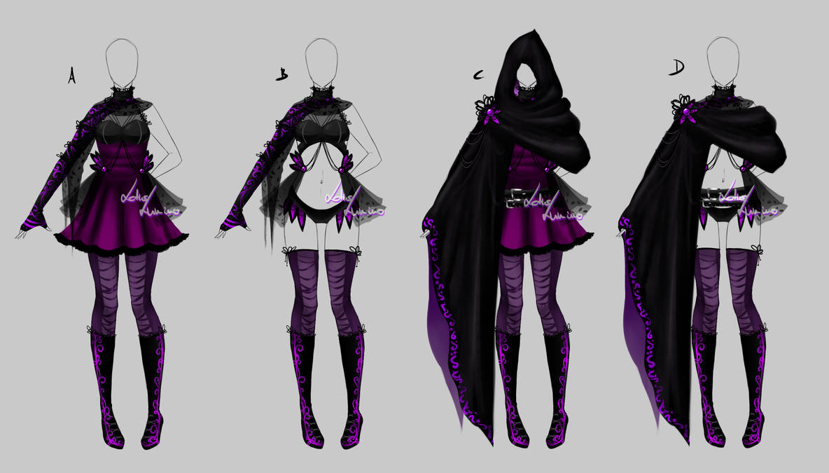 Outfit design - 196 - closed by LotusLumino on DeviantArt.