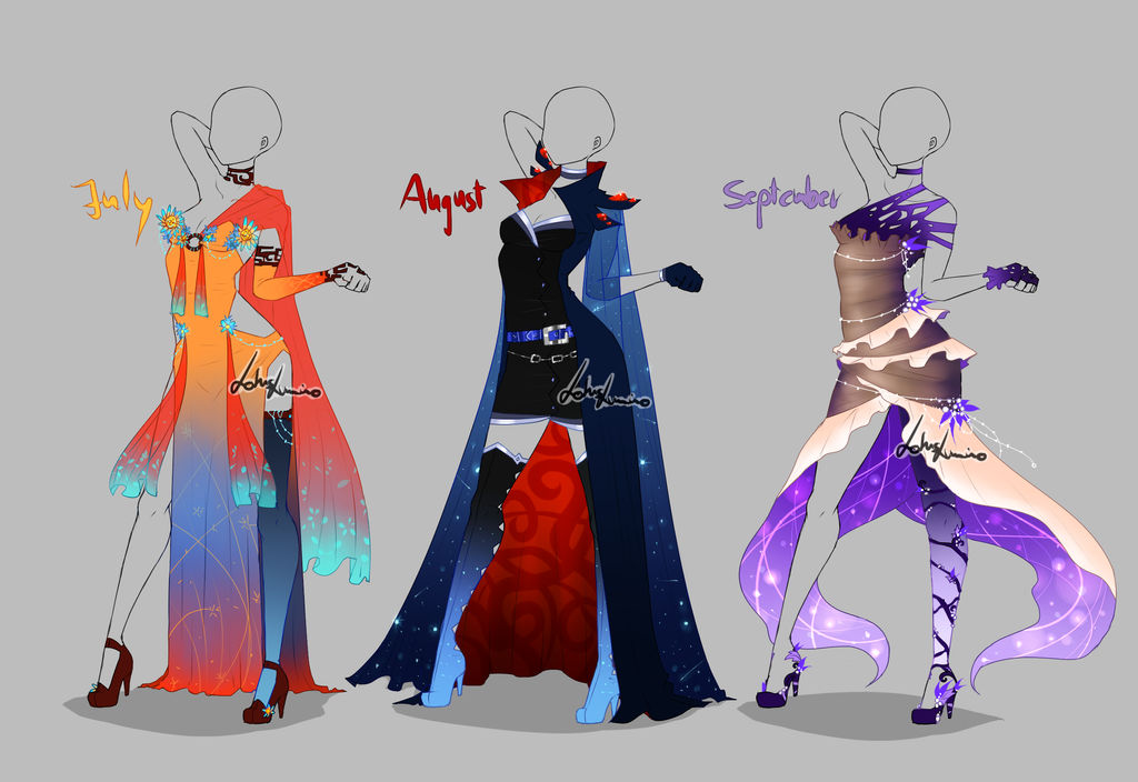 Outfit design - Months - 3 - closed by LotusLumino