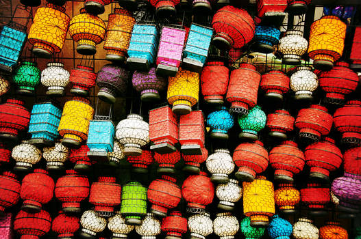 Chinese wire lanterns