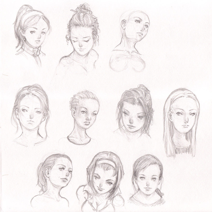 More portrait sketches