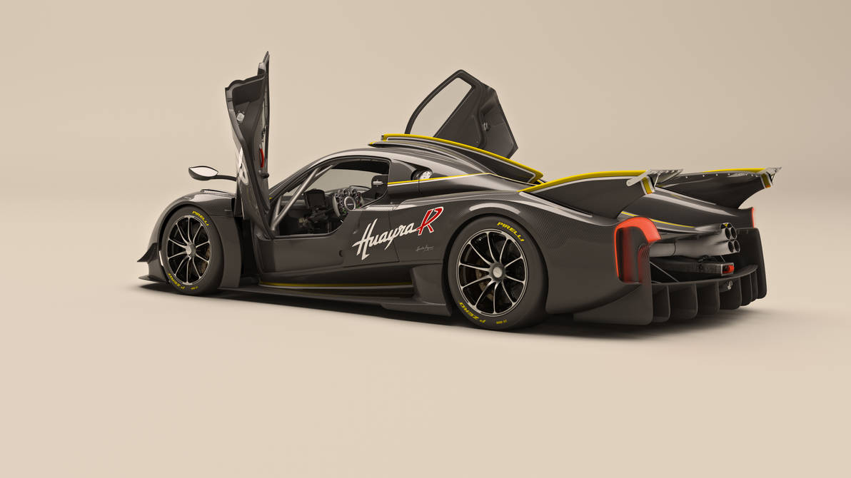 Pagani Huayra R (rear 3/4) by Yatsu-Raima on DeviantArt
