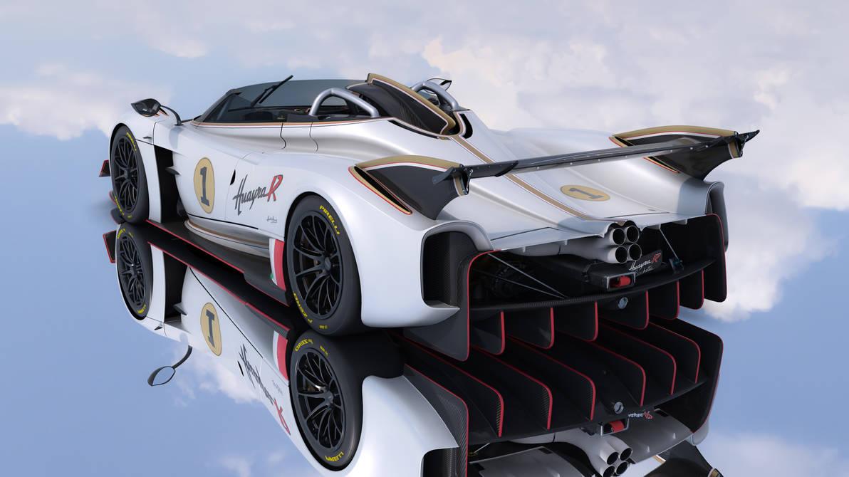 Pagani Huayra R Barchetta Rear 3/4 by Yatsu-Raima on DeviantArt