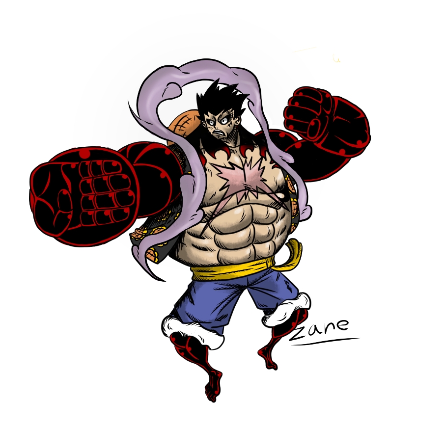 Monkey D. Luffy Gear 4 Bound Man by bodskih on DeviantArt