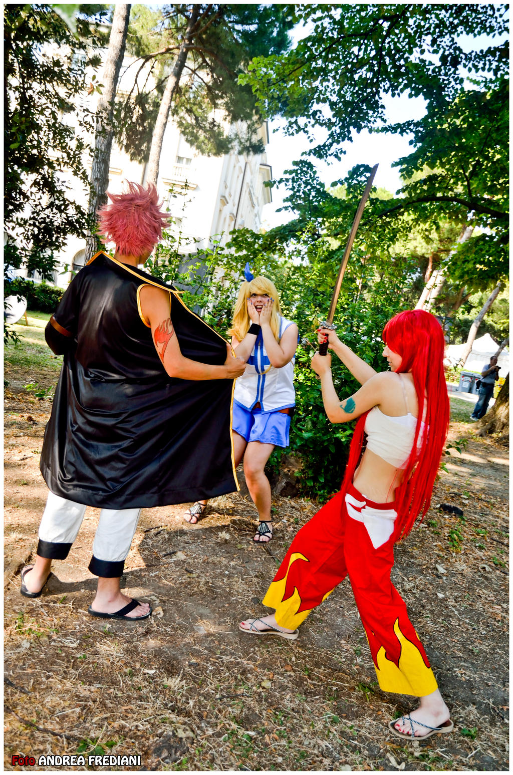 Erza x Natsu x Lucy - Fairy Tail Cosplay