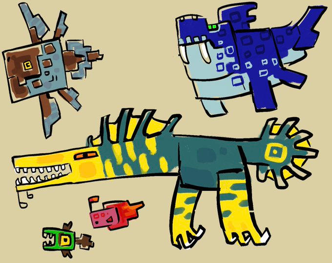 When I encounter more random creatures by DinoSoar345 on DeviantArt