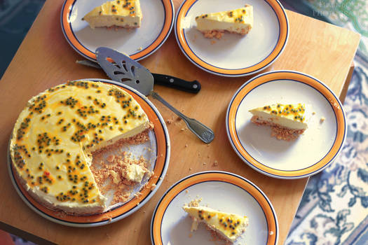 Lemon Passionfruit Cheesecake