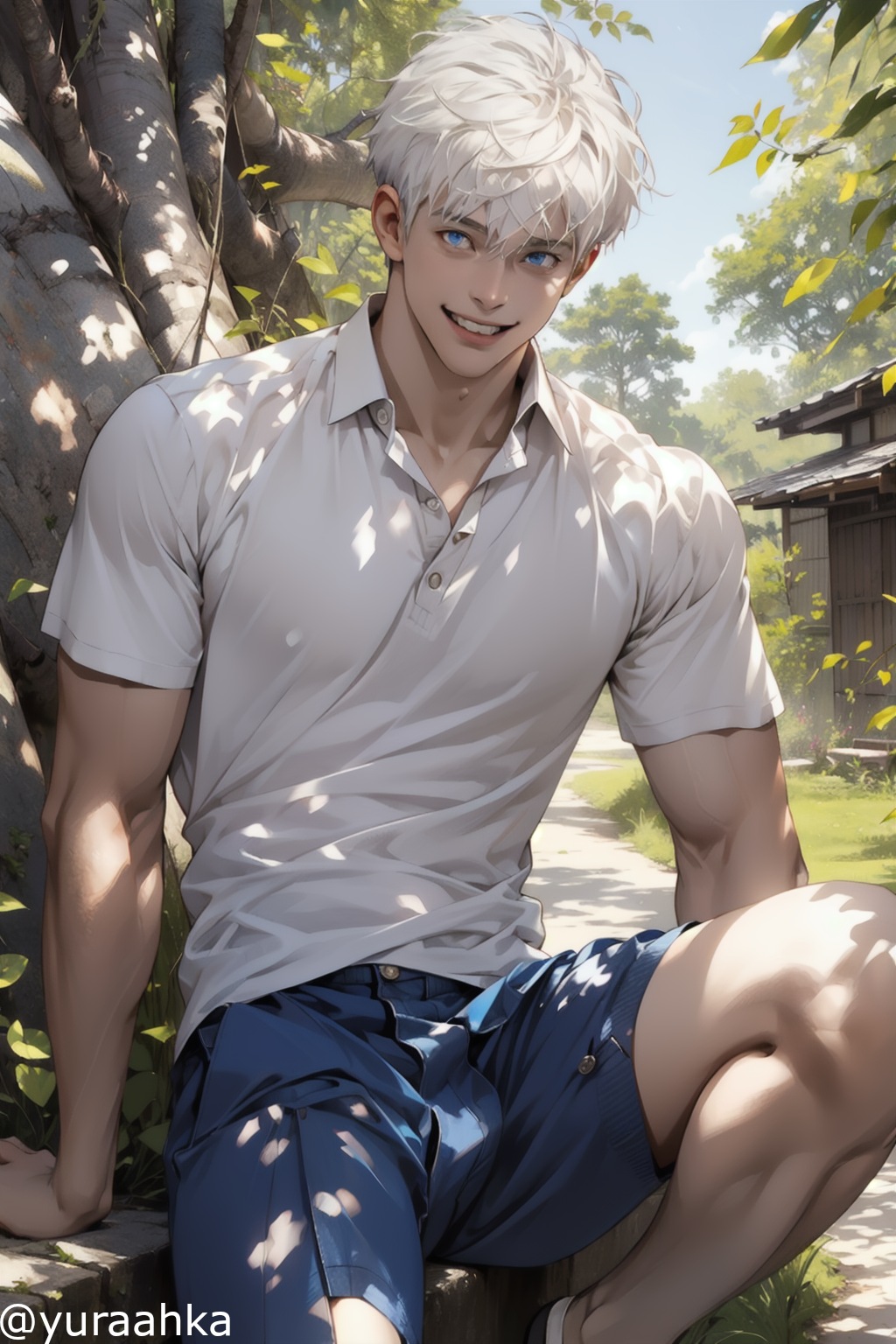 Buff gojo by yuraahka on DeviantArt