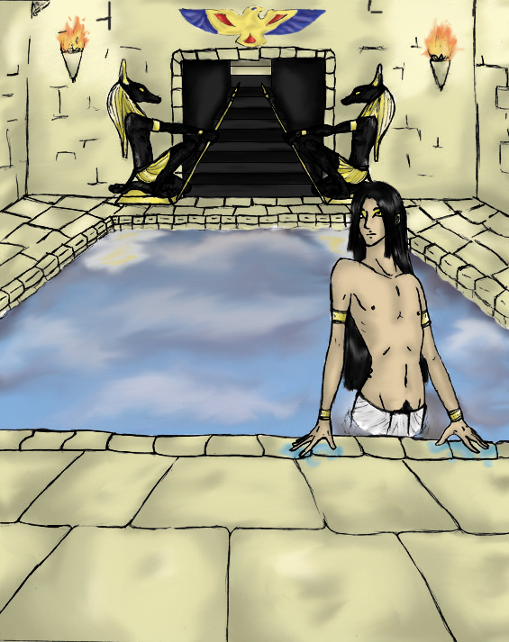 Anubis in water finished