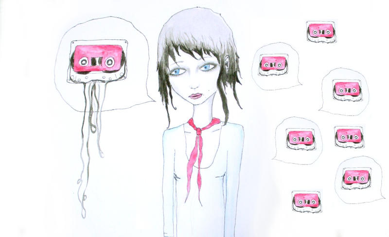 scribble face speaking tapes