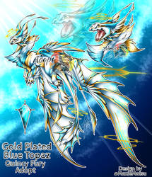 Gold Plated Blue Topaz Quincy Fury Adopt(Open)