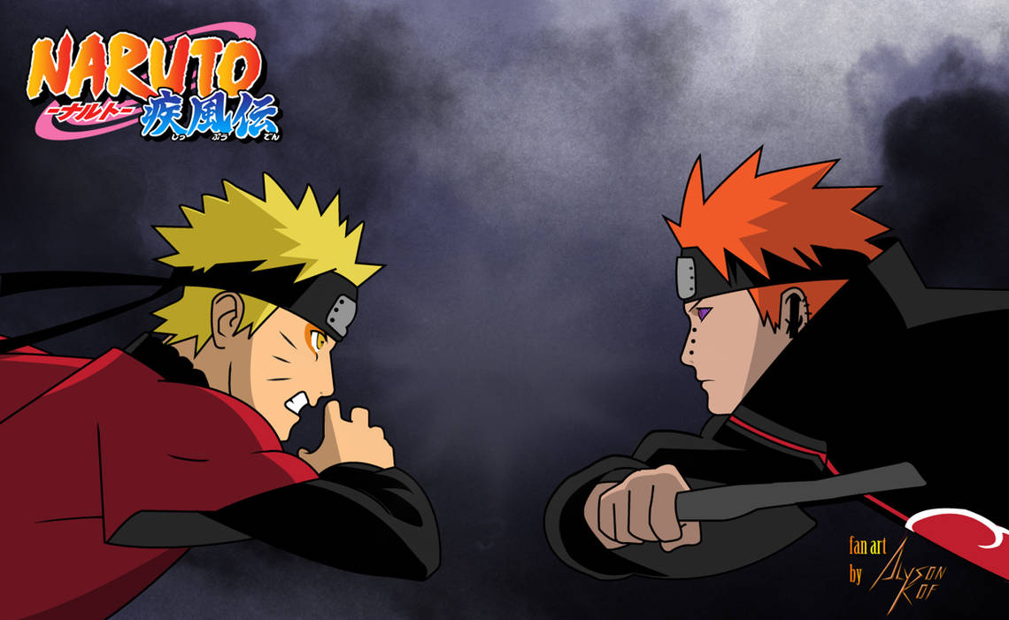 Naruto Vs Pain by AlysonKof on DeviantArt