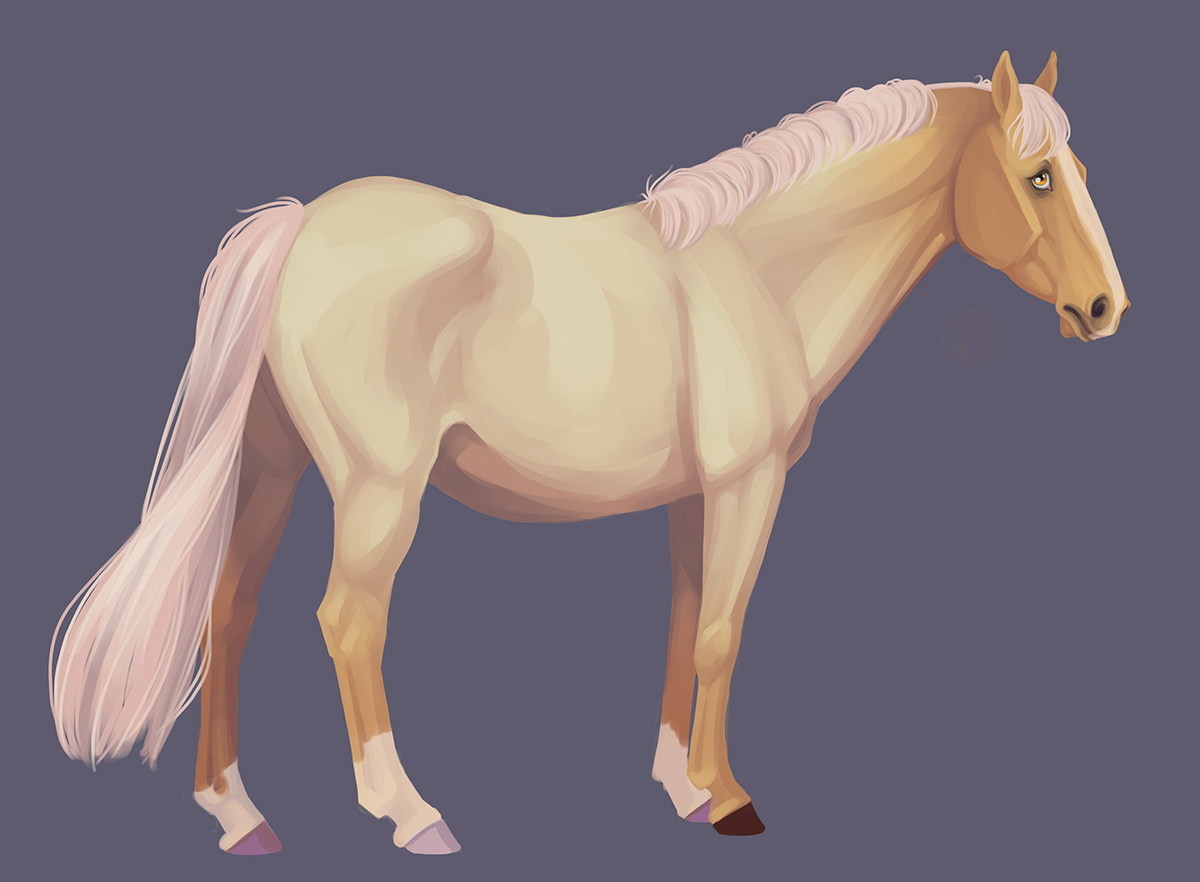 Painting the Prettiest Palomino