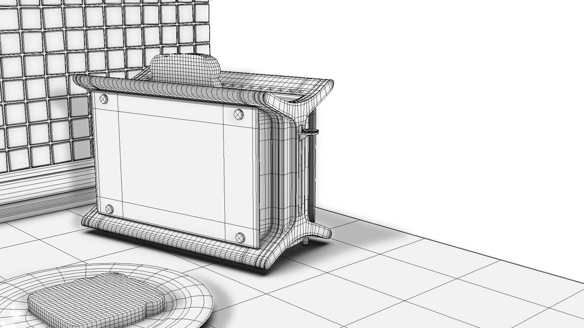 Toaster Wireframe toaster in Wireframe by griffon3d on DeviantArt
