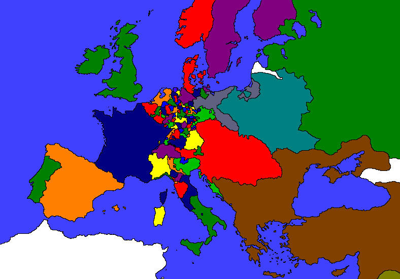 Map Of Europe 1770 Map Of Europe 1770