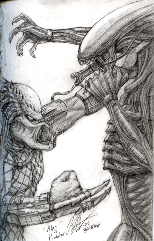 Alien Vs. Predator Sketch