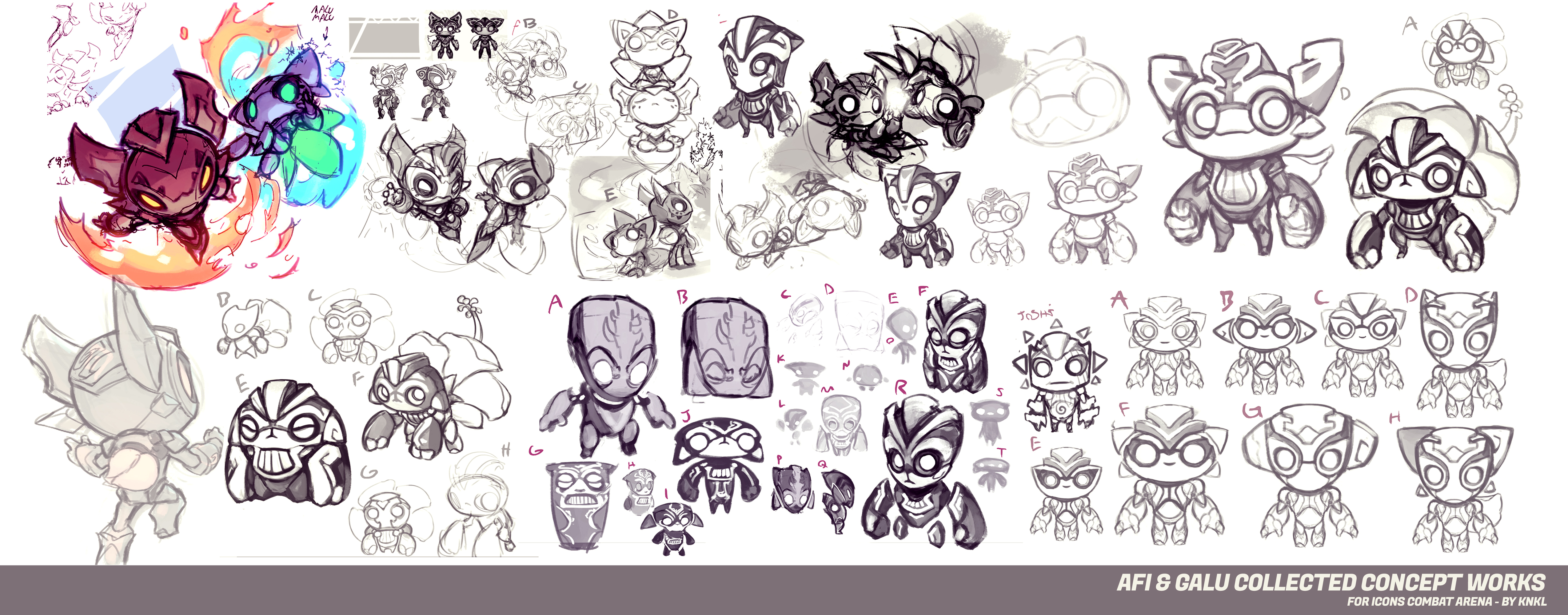 Afi Galu - Icons Combat Arena - Concept Art by KNKL
