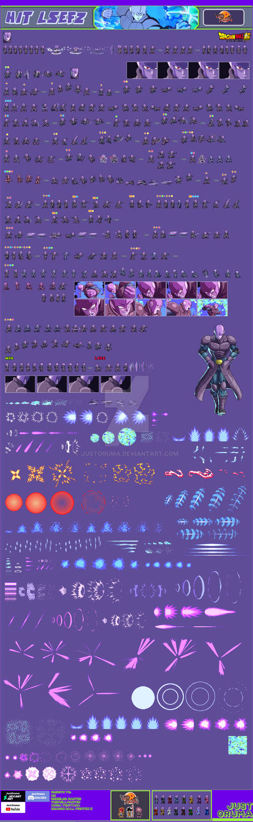 LSWFZ + SWL+ Hit sprite sheet, separate effects