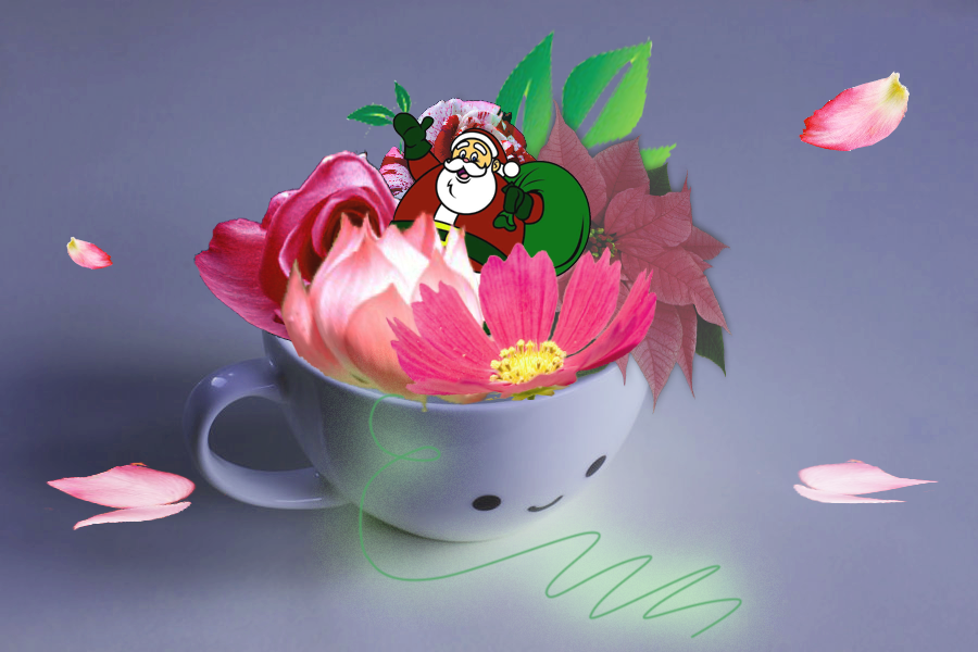 Santa's Flower Cup