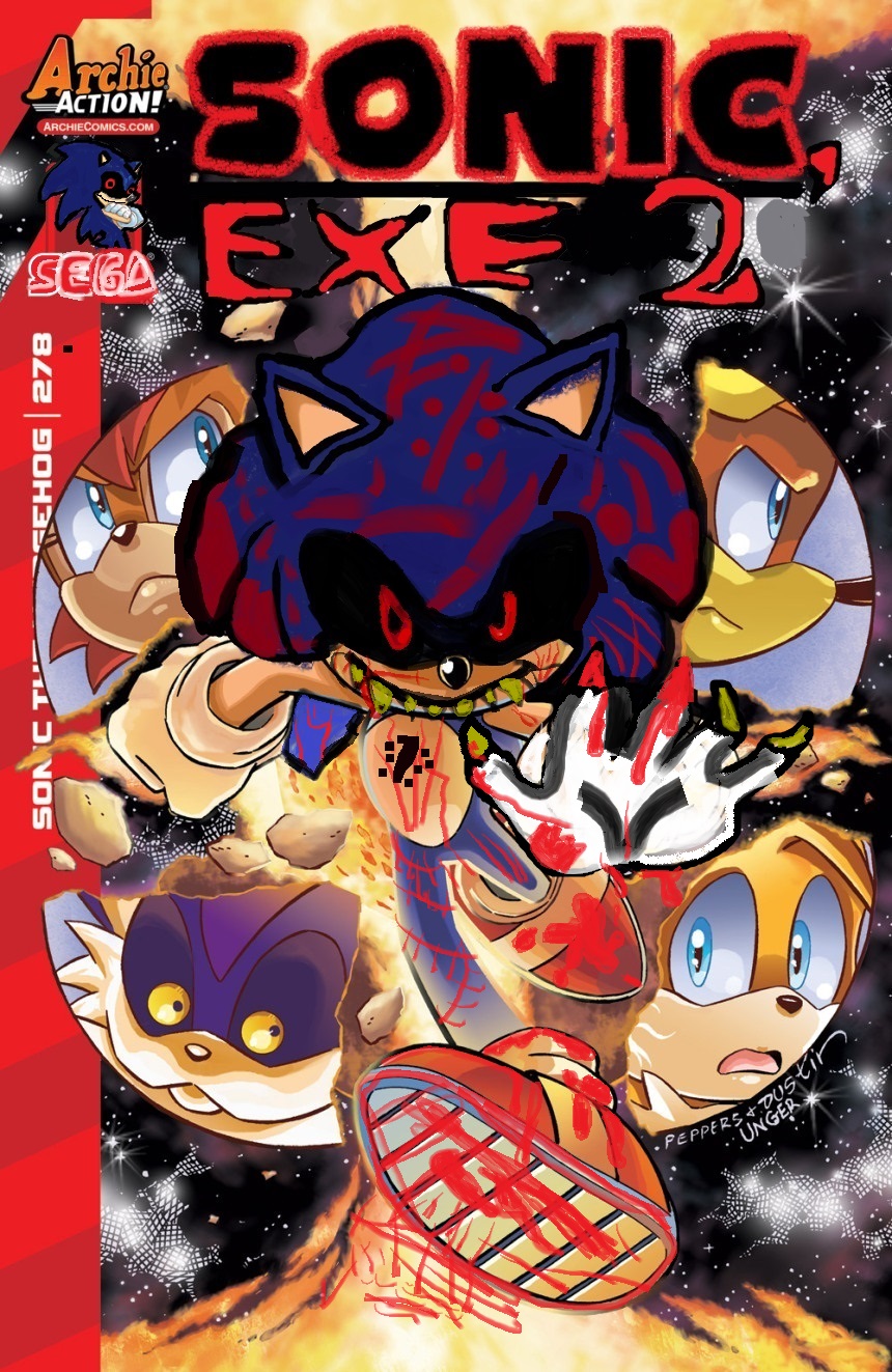 Sonic X The Revenge of Sonic.exe Cover Art by RaphaelHedgehogFan68 on  DeviantArt