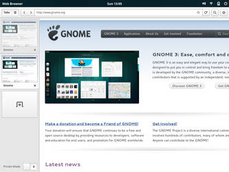 Gnome App Sketches: Tablet Browser Home