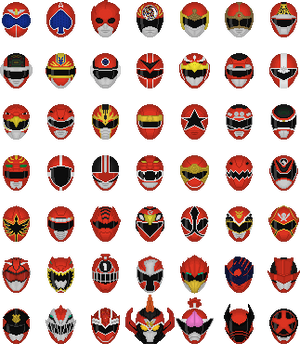 Super Sentai Red Helmets