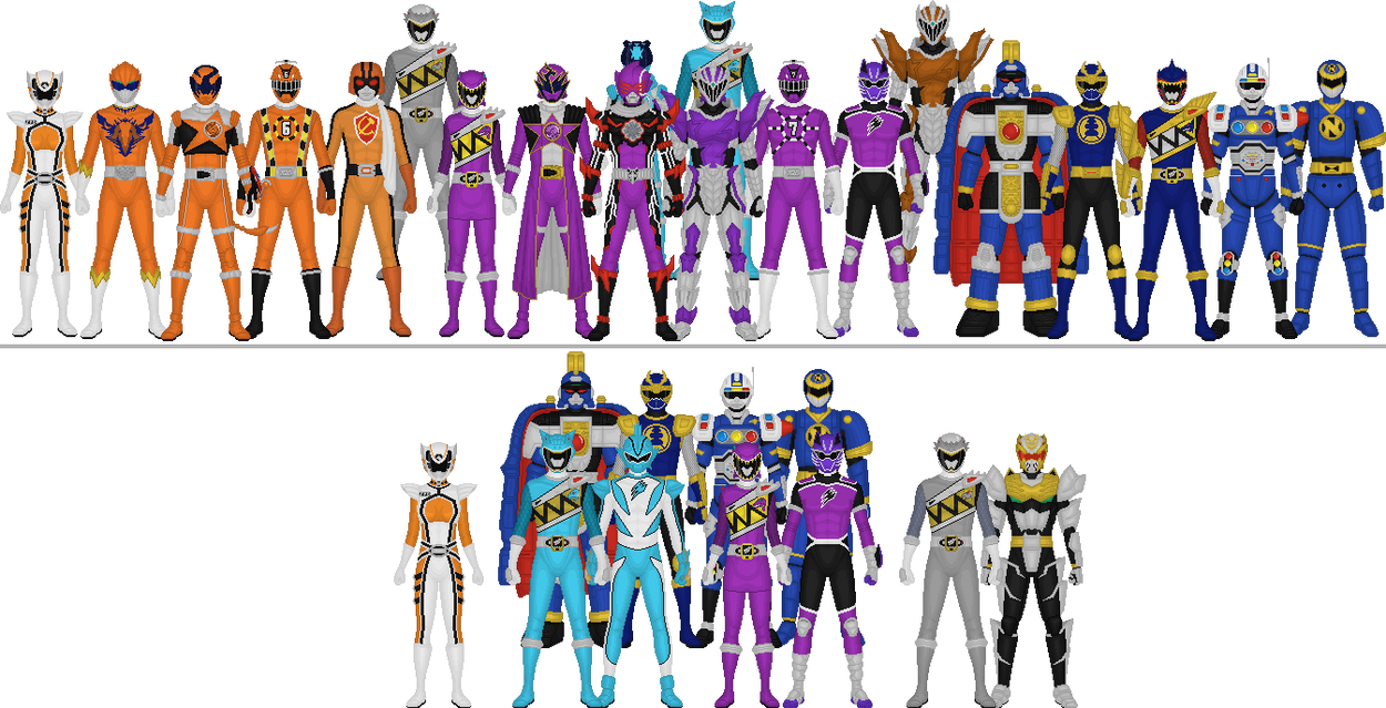 All Super Sentai and Power Rangers Assorted Colors by Taiko554 on ...