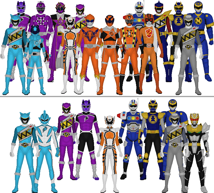 All Super Sentai and Power Rangers Assorted Colors by Taiko554 on ...