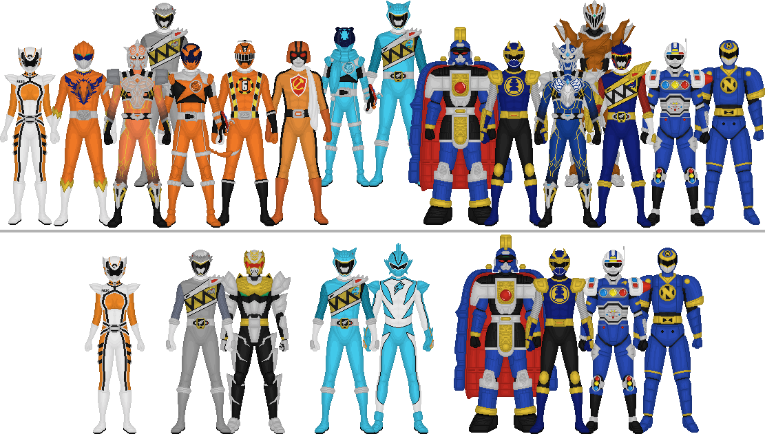 All Super Sentai and Power Rangers Assorted Colors by Taiko554 on ...