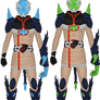 Kamen Rider Mage(s) Blue + Green