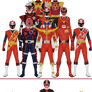 All Super Sentai and Power Rangers 'Other Reds'