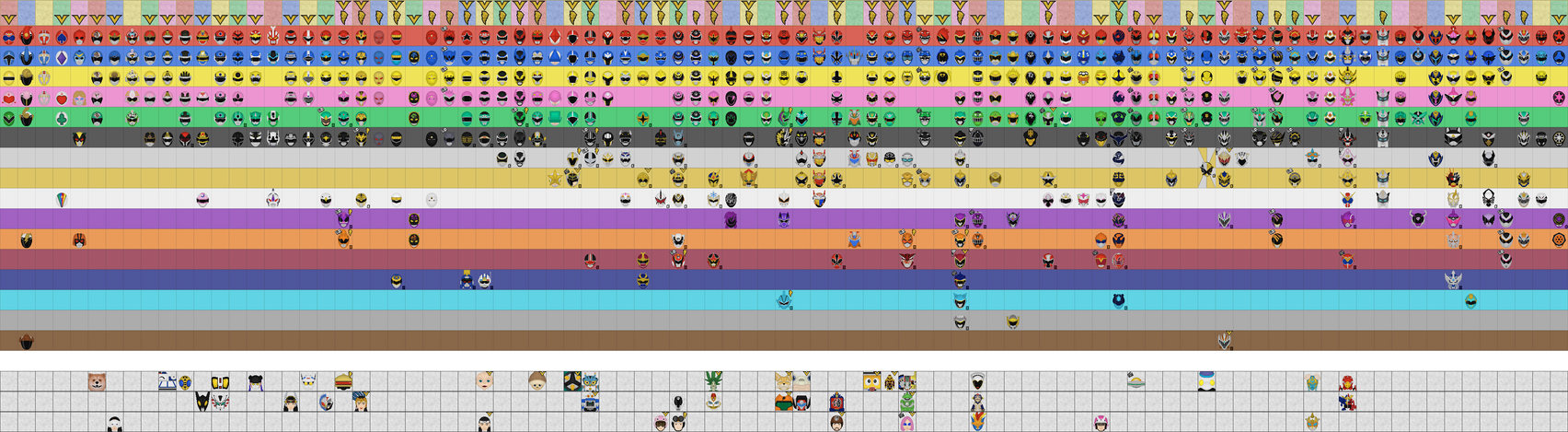 Gigantic All 'Sentai/Ranger'+ Color Infographic by Taiko554 on DeviantArt