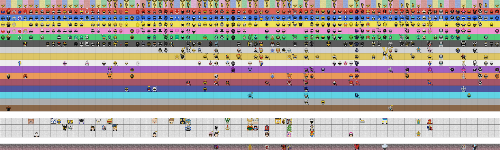 Gigantic All 'Sentai/Ranger'+ Color Infographic by Taiko554 on DeviantArt
