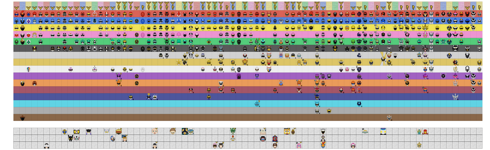 Gigantic All 'Sentai/Ranger'+ Color Infographic by Taiko554 on DeviantArt