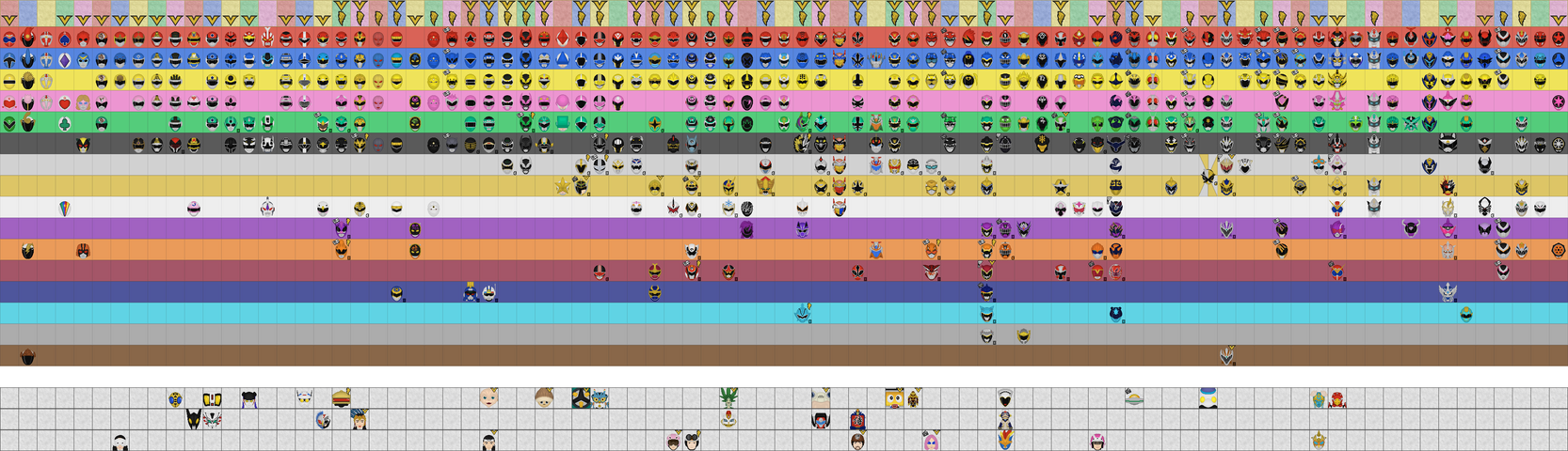 Gigantic All 'Sentai/Ranger'+ Color Infographic by Taiko554 on DeviantArt