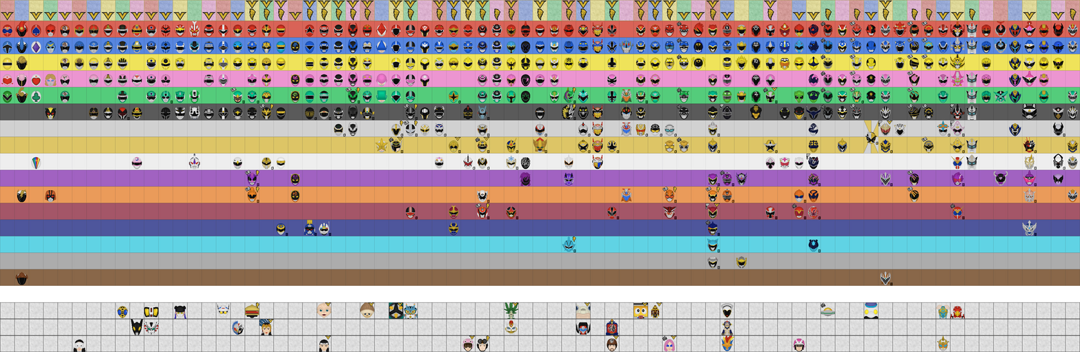 Gigantic All 'Sentai/Ranger'+ Color Infographic by Taiko554 on DeviantArt