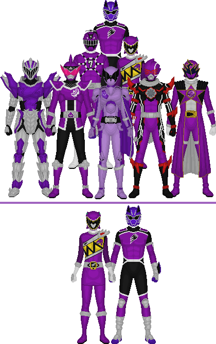 All Super Sentai and Power Rangers Violets by Taiko554 on DeviantArt